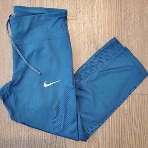 Nike Womens Power Racer Running Capri Tight Fit Leggings